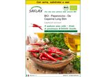 Saflax Insieme Di Coltivazione - Bio - Peperoncino - De Cayenne Long Slim - 10 Semi - Capsicum