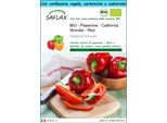 Saflax Set Regalo - Bio - Peperone - California Wonder - Red - 20 Semi - Capsicum