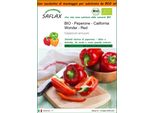 Saflax Garden In The Bag - Bio - Peperone - California Wonder - Red - 20 Semi - Capsicum