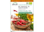 Saflax Garden In The Bag - Bio - Peperoncino - De Cayenne Long Slim - 10 Semi - Capsicum