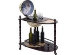 Tavolo Da Bar Globe In Legno Di Eucalipto Verde Freestanding