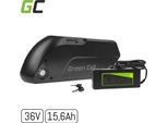 Windmeile | Greencell Batteria Per E-Bike 36V 15,6Ah Per Portaborraccia, Celle Li-Ion, 250W, Bms, Indicatore Di Carica, Bicicletta, E-Bike, Bicicletta Elettrica, Pedelec
