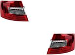 Johns, Compatibile Con Il Fanale Posteriore Combinato Della ŠKoda Octavia (5E) 11/12-02/17, Set Destro E Sinistro