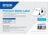 Epson Premium - Opaco - Adesivo Acrilico Permanente - Rotolo (10,2 Cm X 60 M) 8 Rotoli Di Etichette Continue - Per Colorworks Cw-C6000Ae, Cw-C6500Ae, Cw-C6500Pe, TM-C7500, TM-C7500G