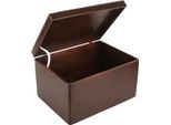 Creative Deco Xxl Grande Marrone Scatola In Legno Porta Oggetti | 40X30X24Cm Con Coperchio | Contenitore Per Decorare Cassetta Attrezzi Portagiochi