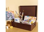 Creative Deco Xl Grande Scatola Legno Marrone | 40X30X14 Cm | Coperchio E Maniglie | Cassetta Portaoggetti Portagiochi Documenti | Decoupage, Decorare