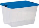 Iris Ohyama Clear Ntb Scatola Di Stoccaggio 60,0 L Trasparente, Blu 39,5 X 57,5 X 36,5 Cm