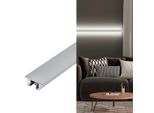 Eglo Profilo Di Superficie, Profilo, Soffitto/Parete, Alluminio, Acciaio Satinato, Alluminio, Plastica, 1000 Mm, 18 Mm