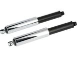 Set: Puntone Posteriore, Manicotto Nero E Cromato, 345 Mm - Simson S50, S51, S53, KR51/1 Schwalbe, KR51/2 Swallow, SR4-3 Sparrowhawk, SR4-4 Hawk