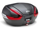 Bauletto Monokey Givi V47NN Carbon Look Rosso 47L