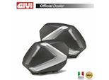 Coppia Valigie Laterali Monokey Side Givi V37 Tech Nero Fumè 37L
