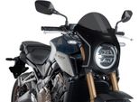 Cupolino Puig Semicarenato Fumè Scuro Omologato Abe Per Honda