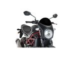 Cupolino Puig Semicarenato Nero Omologato Abe Per Suzuki Sv