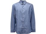 5302AR Camicia Uomo Selected Homme Man Slim Denim Shirt Blue
