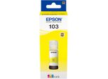 Epson 103 Ecotank Yellow Ink Bottle (We) - Giallo - Epson - Epson L5190 / L3156 / L3151 / L3150 / Ecotank L3110 - 65 Ml - Ad Inchiostro - Indonesia