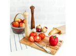 Creative Home Grande Macinae Pepe In Legno | Set Di 2 Macinini Manuali Con Mini Paletta Di Legno | 31.5 Cm Altezza | Legno Di Faggio Naturale