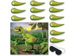 Gioco Colorato Per Feste A Base Di Dinosauri - Taglia Unica