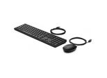 Hp Wired Desktop 320MK Mouse And Keyboard Tastiera Mouse Incluso Usb Nero