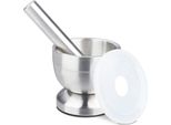 Relaxdays Mortaio Con Pestello In Acciaio Inox
