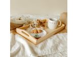 Creative Deco Vassoio In Legno Con Maniglie | 39.5 X 24 X 6.3 Cm | Per Servire Cibo, Colazione, Caffè E Dolci | Perfetto Per Decorare La Cucina