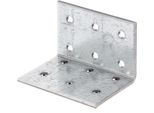 Alberts 846701 Staffa Per Lamiera Forata, Zincata Sendzimir, 40 X 40 X 60 Mm, Set Da 50