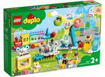 Lego 10956 Parco Avventura Duplo, Gioco Per Bambini Da 2 Anni Con Luna Park E Treno Per Bambine E Bambini, Mattoncini Per Costruire E Minifigure