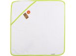 A&R 892.50 | Babiezz All-Over Asciugamano Con Cappuccio 75 X 75 Cm - Colore: Bianco/Verde Lime - Dimensioni: 75 X 75 Cm