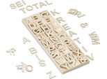 Set Di Lettere In Legno Relaxdays 162 Pezzi.