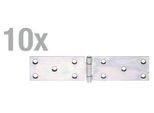 Alberts 850753 Cinghia Da Tavolo, Con Perno Rivettato In Acciaio Inox, Zincata Sendzimir, 44 X 200 Mm, Set Da 10