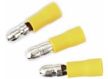 Spina Rotonda, Ø 5Mm, Giallo, 6Mm², 10 Pezzi