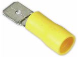 Spina Piatta, 6,3 Mm, Giallo, 10 Pezzi