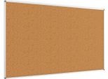 Bacheca In Sughero (Cornice In Alluminio) 200X120 Cm