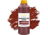 Creative Deco Mordente Per Legno A Base D'acqua | Colore Mogano | 1L | Non Tossico | Per Pannelli Legno, Cemento, Mattoni, Carta Da Parati
