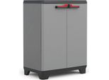 Keter Armadio Basso Stilo Grigio E Nero 90 Cm