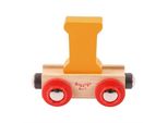 Bigjigs Rail Wagon Binario Ferroviario In Legno - Lettera I
