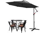 Yakimz 3,5 M Ombrellone UV40+ Campeggio Ombrellone A Pendolo Ombrellone Da Giardino - Grigio