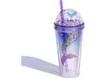 420 Ml Tazza Con Cannuccia Tazza Di Plastica Creativa Tazza D'acqua Da Donna Tazza Di Plastica Estiva A Prova Di Perdite, Colorata