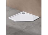 Doporro Piatto Doccia 100X100X4Cm In Acrilico Faro5W, Forma: Quadrato, Bianco