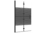 Vidaxl Cabina Doccia Pieghevole Esg 80X140 Cm Nero
