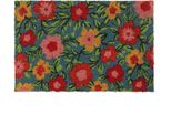 Relaxdays Zerbino In Cocco Farfalla 40 X 60 Cm Con Motivo Antiscivolo