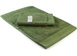 A&R AR605 | Eccellente Asciugamano Per Ospiti In Cotone Deluxe - 40 X 60 Cm - Colore: Verde Militare - Dimensioni: 40 X 60 Cm