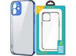 Joyroom Nuova Serie Bellezza Custodia Trasparente Ultra Sottile Con Cornice Metallica Per Iphone 12 Mini Blu Scuro (Jr-Bp741)