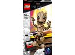 Lego Marvel I Am Groot Giocattolo Da Costruire, Set Con Figura Baby Groot Da Guardiani Della Galassia 2, Ottimo Regalo Di Compleanno Per Bambini, Ragazzi, Ragazze E Fan Degli Avengers 76217