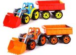 Technok 3688 Trattore Con Rimorchio, 65 X 17,5 X 16 Cm, Multicolore