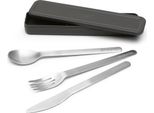 Brabantia Set Di Posate Make & Take 3 Pz. Grigio, Acciaio Inox