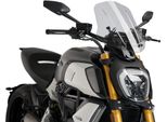 Cupolino Regolabile Puig Naked Touring Fumè Chiaro Omologato Abe Per Ducati
