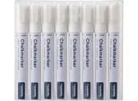 Europel 356503 Marcatore A Gesso Europel 6 Mm, Confezione Da 8, Bianco
