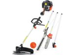 Decespugliatore A Scoppio Multifunzione 5In1 52Cc 2 Tempi Miscela Di Benzina Fuxtec MT152E