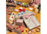 Carta Da Regalo Fiori, Rosa, Viola, 0,70 X 10 M - Compleanno