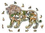 Puzzle In Legno, Re Della Giungla, 250 Pezzi